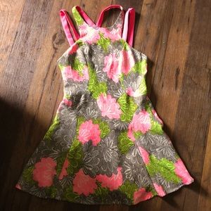 Neon flower power dress